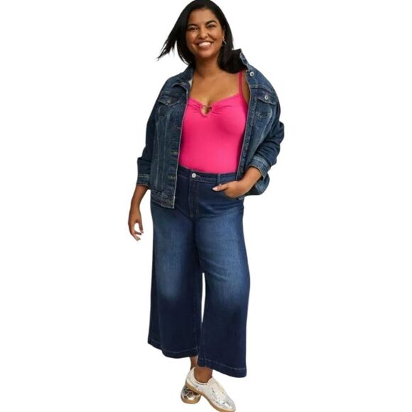 TORRID Plus Size Foxy Hot Pink Heart Ring Cami Tank Top 2X - Picture 7 of 14